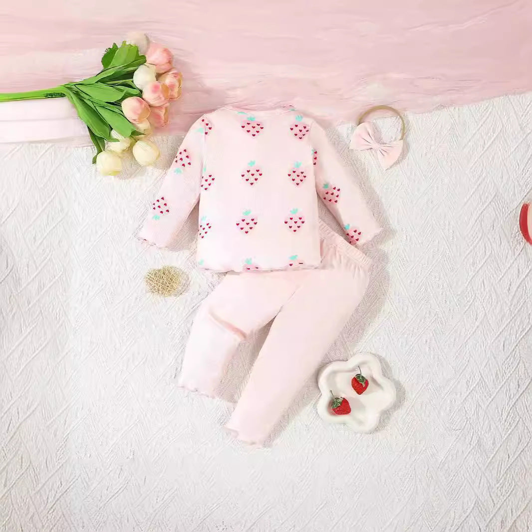 Infant Printing 3-piece Set Suit